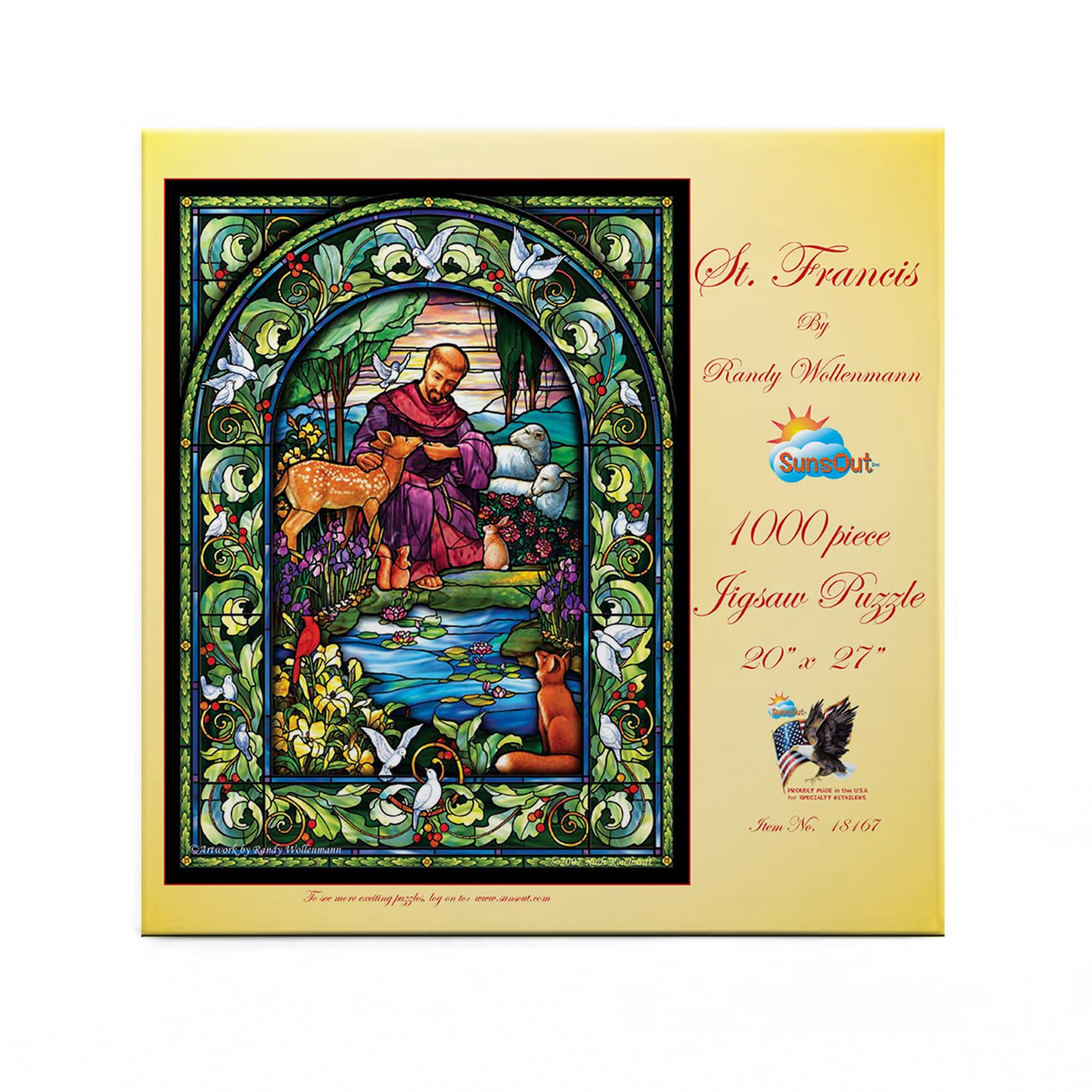 Amazon.com: SunsOut St. Francis 1000 Piece Adult Jigsaw Puzzle